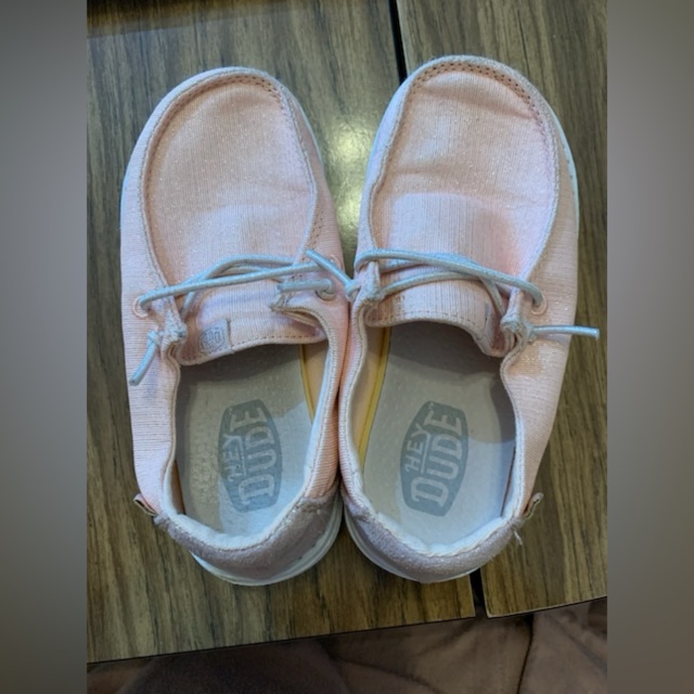 Hey Dude Kids Light Pink Moccasins